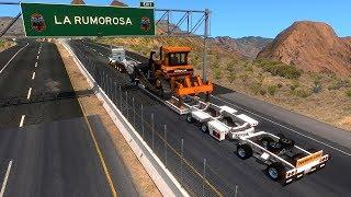 Kenworth T800 5 Ejes | Sobrepeso Sobredimensiones | Jeep Dolly Stinger Lowboy | La Rumorosa