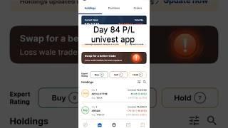Day 84 stock market investment by Univest app #stockmarket #investment #univest