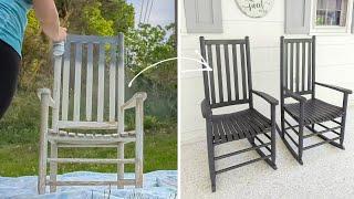 The Easiest way to Paint Rocking Chairs