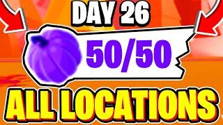 (DAY 26) How To Find ALL 50 PURPLE PUMPKIN LOCATIONS In Adopt Me Halloween Event 2024! Roblox