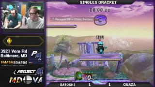 S@X 4/3/17 - Satoshi (Squirtle) vs Quaza (Meta Knight) - Winners Bracket - Smash Project M