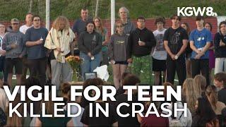 Friends remember teen killed in SR-14 wrong-way crash with vigil