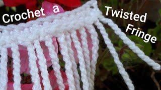 Twisted Fringe Crochet