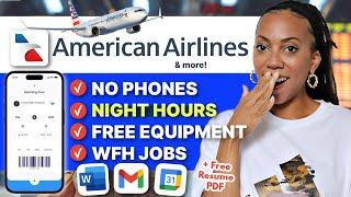 American Airlines is Hiring!  | Get Paid $49/hr | No Phones, Night Shift, Work From Home Jobs