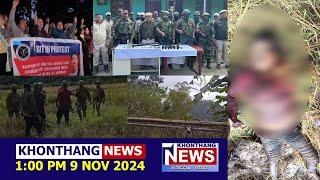 KHONTHANG NEWS | 1:00 PM MANIPURI NEWS | 9 NOV 2024