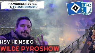 PYROSHOW DER MAGDEBURGER IN HAMBURG! HSV SIEGT WIEDER!/ HSV vs. Magdeburg / FANPRIMUS STADIONVLOG