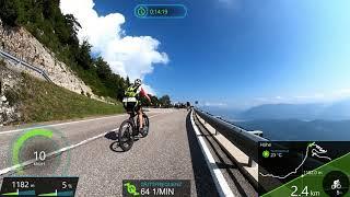 30 Minute last 5 Km Mendelpass Bike Day 2020 Uphill uncut Cadence & Garmin Speed Display 4K Video