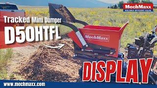 Demonstration of MechMaxx Tracked Dumper Hydraulic Tipping and Lifting with Front Shovel , D50HTFL