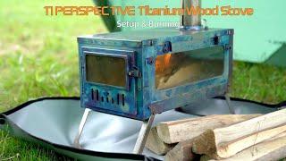 The Classic Never Goes Out of Style - POMOLY T1 Stove PERSPECTIVE Titanium Wood Stove for Hot Tent