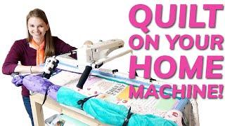 How to Quilt on a Home Sewing Machine on a Cutie Frame - Load & Quilt!