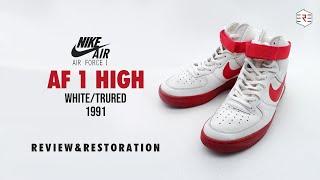 1991 NIKE AIR FORCE 1 HIGH 'TRURED' Review & Restoration - 1991 나이키 에어포스1 빨간완창 (서태지 포스) 리뷰 & 복원