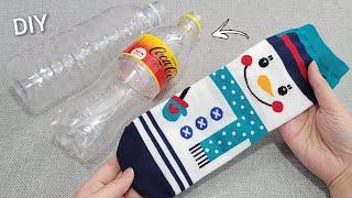 VERY EASY! I make MANY and SELL them all! Genius Recycling Idea with Plastic bottle and socks