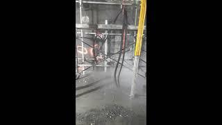 Metro Concrete Restoration removes deteriorated concrete with ERGO GO