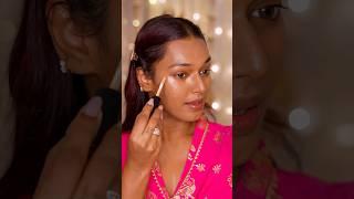 *REAL SKIN* No Filter Festive Makeup Tutorial! Under ₹1000 #shorts #makeup #ashortaday