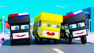 Baby Shark Bus Song | Cartoon Vehicles Fun Story | Doo Doo Doo | Nursery Rhymes & Kids Songs