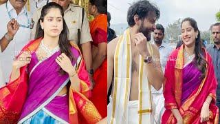 Actress Janhvi Kapoor Spotted At Tirumala Temple With Her Boyfriend