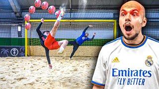 EPISCHE FALLRÜCKZIEHER FUßBALL CHALLENGE *Beach Soccer*