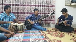 O Mon Ramjaner Oi Rojar Sheshe sitar cover by Md Mursalin Himu
