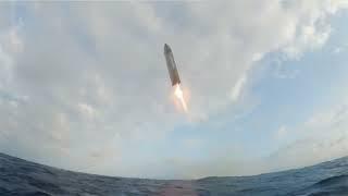 Buoy cam of Starship S31 landing