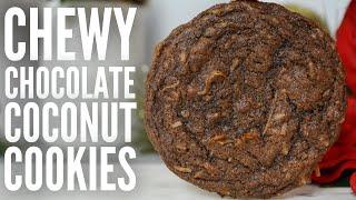 Chocolate coconut cookies recipe | 12 days of EASY Christmas cookies (Day 2)