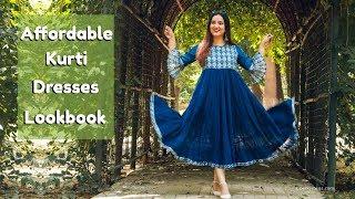 Affordable Kurti dresses ft. Craftsvilla | Kurti Maxi Dresses Lookbook | Perkymegs