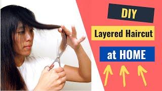 A DIY Layered Haircut - How To Cut Your Hair at Home!