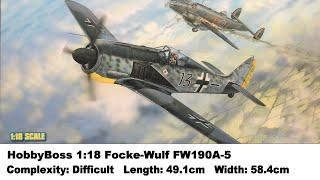 Large Scale! HobbyBoss 1:18 Focke-Wulf FW190A-5 Kit Review