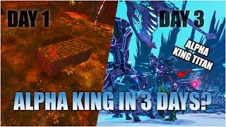 THE FIRST TRIBE TO DO KING TITAN ALPHA ON EXTINCTION OFFICIAL PVP! ARK Ascended