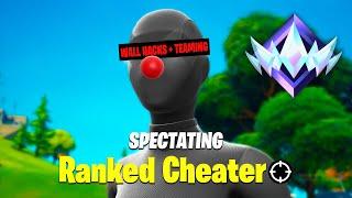 I Spectated a CHEATER in Fortnite Ranked Reload