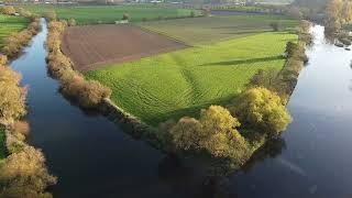 Fulda Landschaft bei Kassel#4k #drohnenaufnahmen #hessen #dji #kassel #djimini2 #brüdergrimm#Karsaue