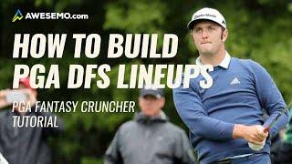 HOW TO BUILD PGA DFS LINEUPS | PGA Fantasy Cruncher Strategy | Awesemo.com