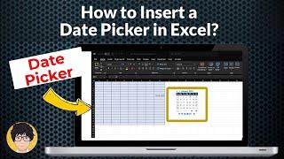 How to Insert a Date Picker in Excel?,  Insert Excel Date Picker Mini Calendar.