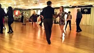 Janet Loper Dances ChaCha With Instructor Tracy Steele At Columbia's Ballroom Company