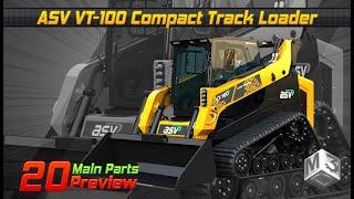 ASV VT-100 Compact Track Loader | Markos3d | 3d Parts Preview