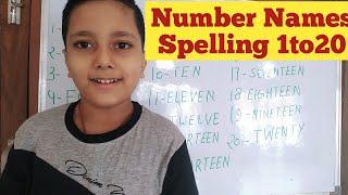 Number Names. Spelling 1to20@GrowKids @KnowTheFundamentals