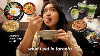 food diary | what i eat in a week, toronto food tour, new matcha cafe in town, lots of good food