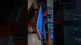 Two  time Caribbean champion player Kerry and Robinson with here break shot!!!