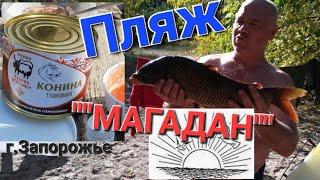 РЫБАЛКА В ЗАПОРОЖЬЕ ""МАГАДАН""#фидернаярыбалка #запорожье #рекаднепр #карасьвесной