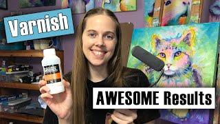 How to Varnish Acrylic Paintings and Canvas Prints | Super Easy Tutorial