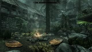 Rain in Skyrim. Дождь в Скайриме.