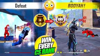 HOW TO WIN EVERY CS RANK IN FREE FIRE || FREE FIRE PRO TIPS AND TRICKS || FIREEYES GAMING