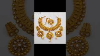 1gm gold jewellery with price || gold set design  2021|| Bridal Jewelry