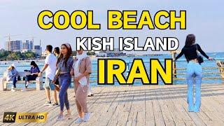 Walking tour in IRAN"2024"amazing kish island beach ️