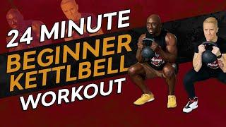 24 Minute Beginner Kettlebell Workout | Full Body Circuit for Men and Women