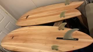 My new wooden surfboards (Grain surfboard)