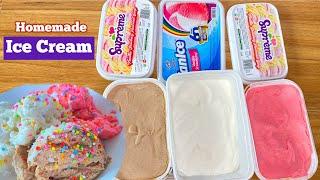 Homemade ICE CREAM fanice and Supreme Ice cream. Try this at home