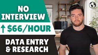 ⬆️$66/HOUR No Interview Remote Data Entry & Research Jobs No Experience  | Work from Home