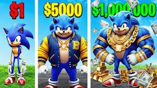 $1 to $1,000,000 SONIC In GTA 5