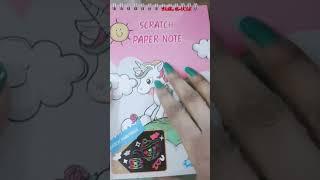 Unboxing Scratch Note Book | #shorts #unboxing #creative art #satisfying #youtubeshorts