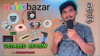 Makerbazar Products Unboxing & Review | DIYFreak in Telugu